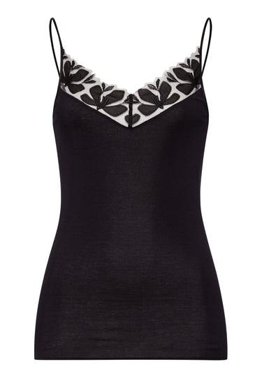 Kalea Floral Embroidered Camisole | Black 70847-019